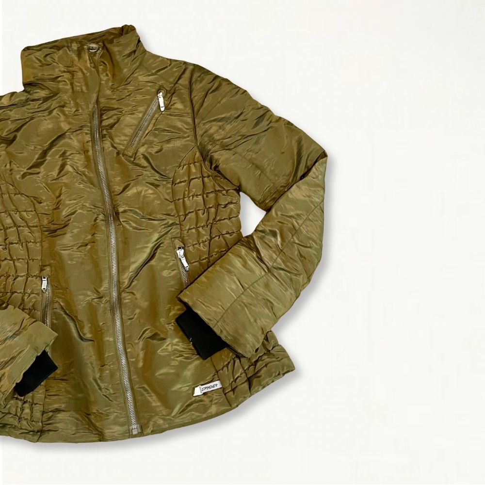 Spyder Women Jacket Primaloft Down Puffer Ski Coat in Green Women’s Size XS - Picture 4 of 16